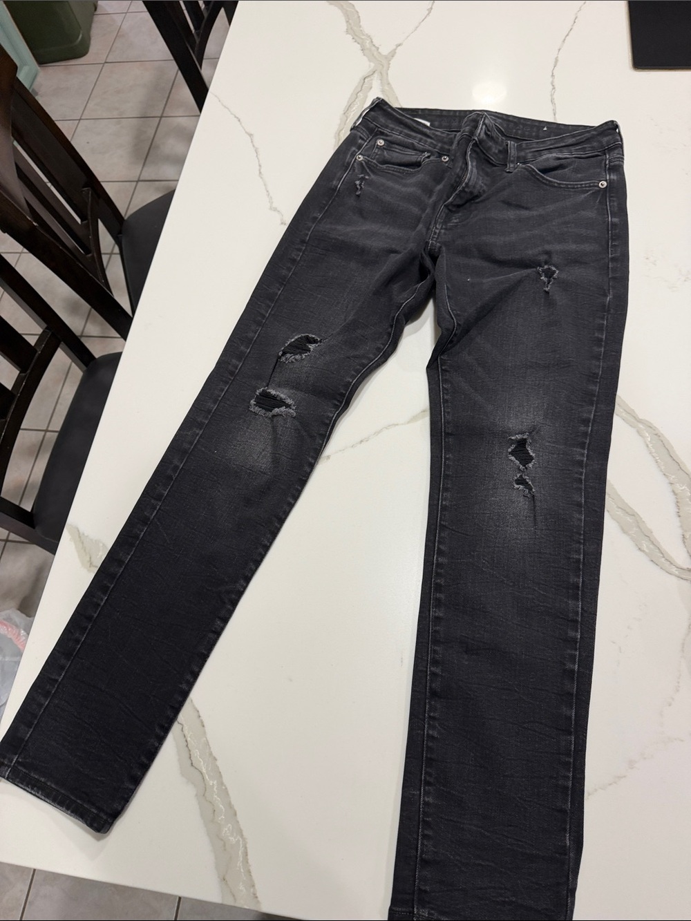 Mens Classic Black Skinny Jeans